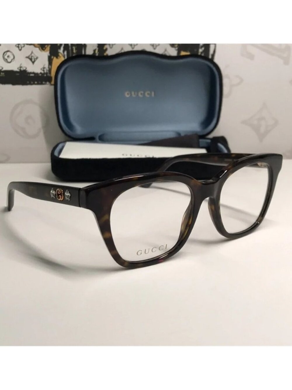 Luxury New Authentic Gucci GG0349O 006 Eyeglasses - Picture 7 of 14